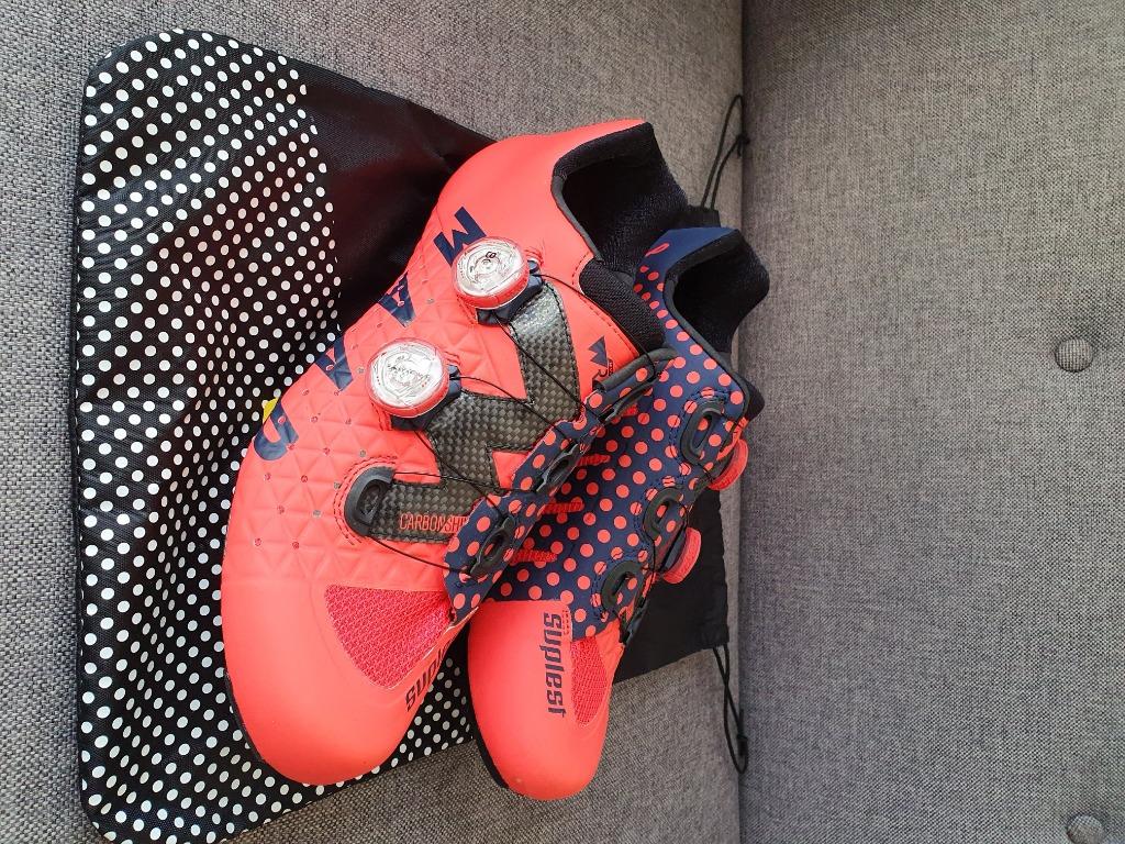 MAAP Suplest Edge3 Pro Road Cycling Shoes Coral Sz US9 EU 42