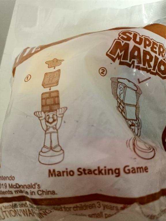 McDonald's Super Mario Mario Stacking Game, Hobbies & Toys, Toys ...