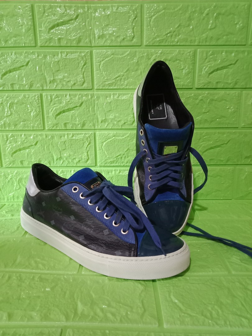 blue mcm shoes