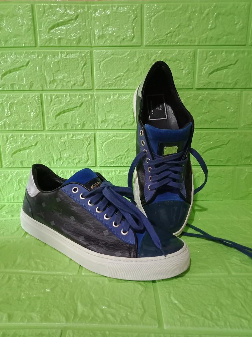 mcm blue shoes