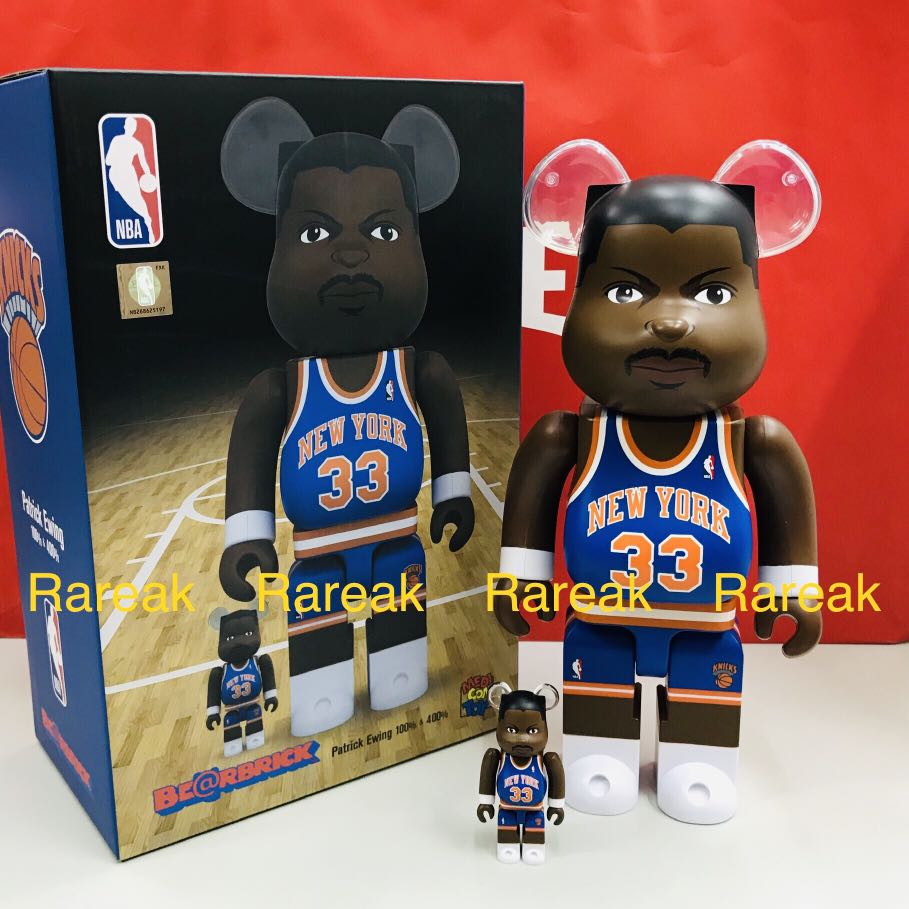 Medicom Bearbrick 2020 NBA New York Knicks Patrick Ewing 400% + 