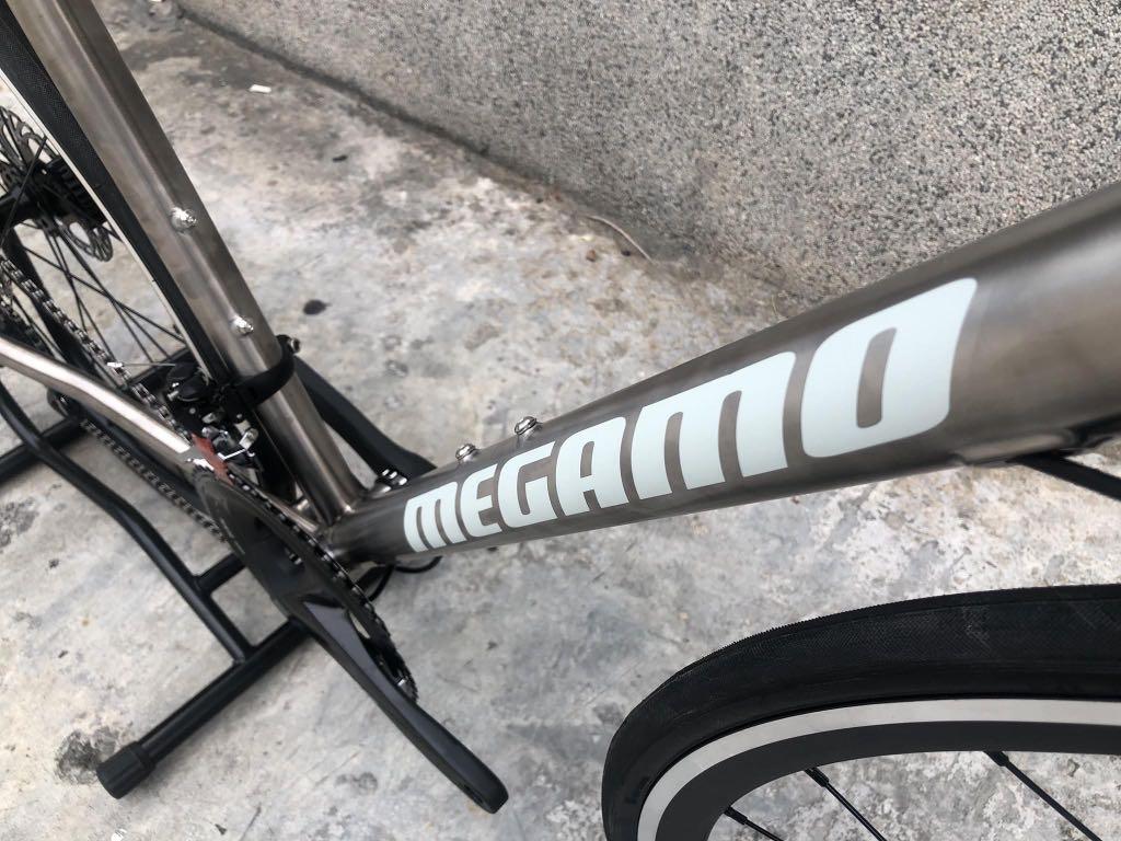 megamo titanium road bike