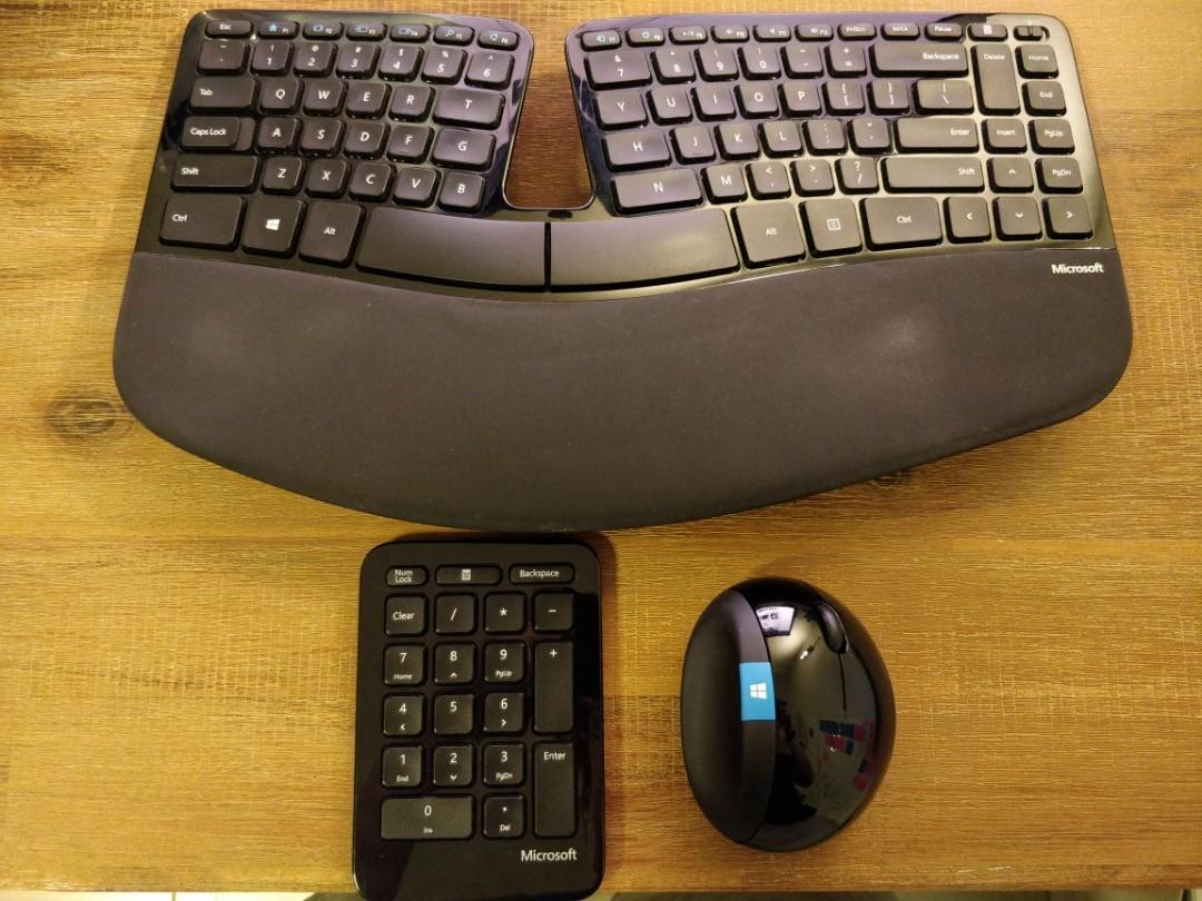 Microsoft Sculpt Ergonomic Keyboard Wireless Electronics Computer Parts Accessories On Carousell