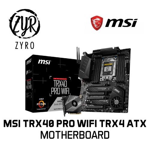 Msi Trx40 Pro Wifi Trx4 Atx Motherboard Cpu Socket Amd Strx4 Electronics Computer Parts Accessories On Carousell