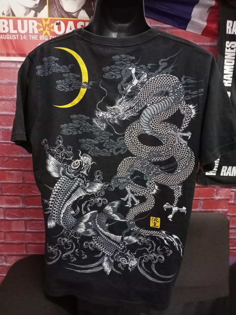 Naga Vs Ikan Koi Men S Fashion Clothes Tops On Carousell