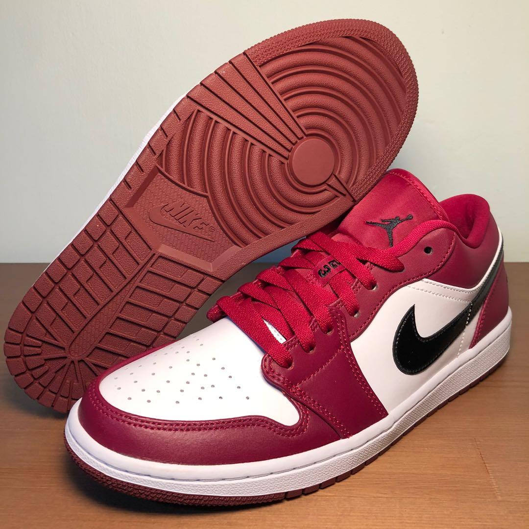 Nike Air Jordan 1 Low Noble Red Us10 5 Bnib Men S Fashion Footwear Sneakers On Carousell