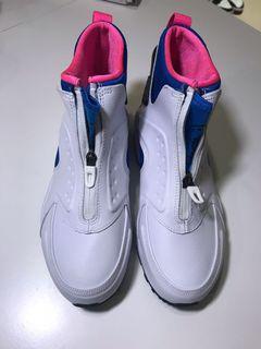 nike huarache white pink blue
