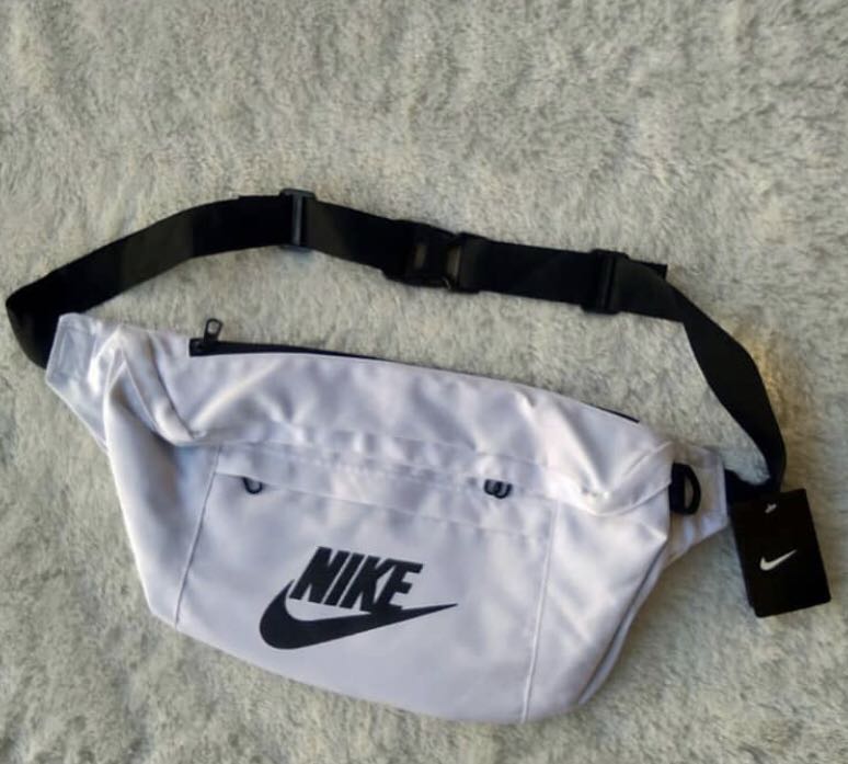NIKE TECH LARGE WAIST BAG IN WHITE, Fesyen Pria, Tas & Dompet , Tas