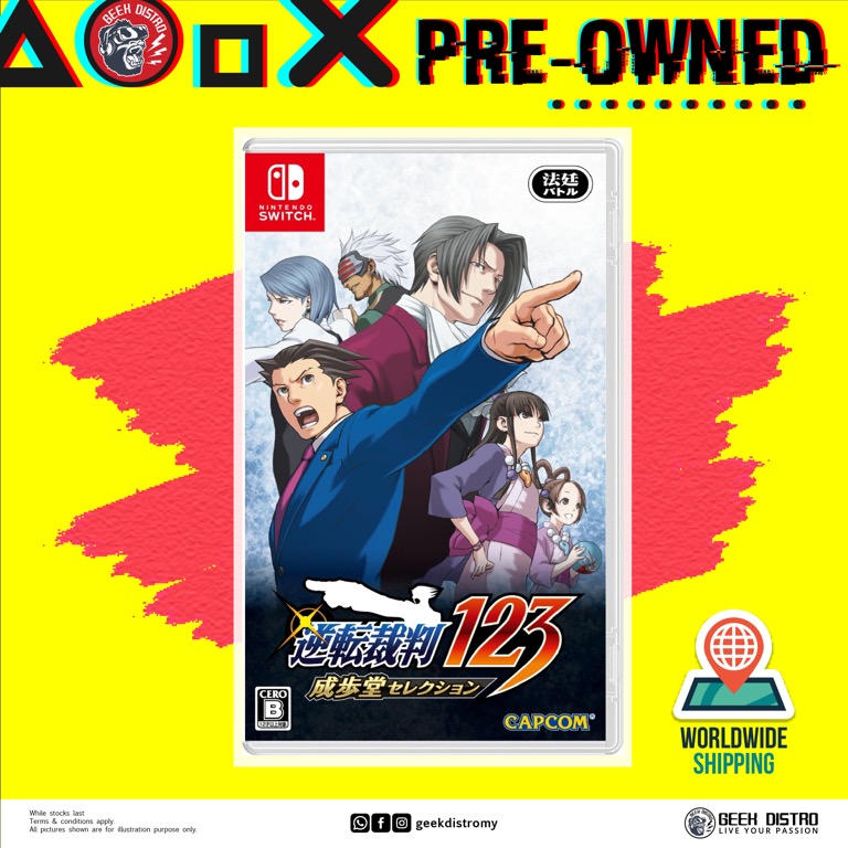 Phoenix Wright: Ace Attorney Trilogy (Multi-Language) for Nintendo