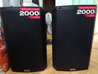 alto 2000 watt powered speakers