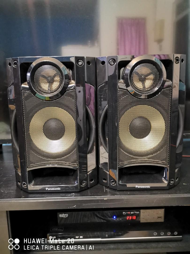 Panasonic wooden best sale speakers