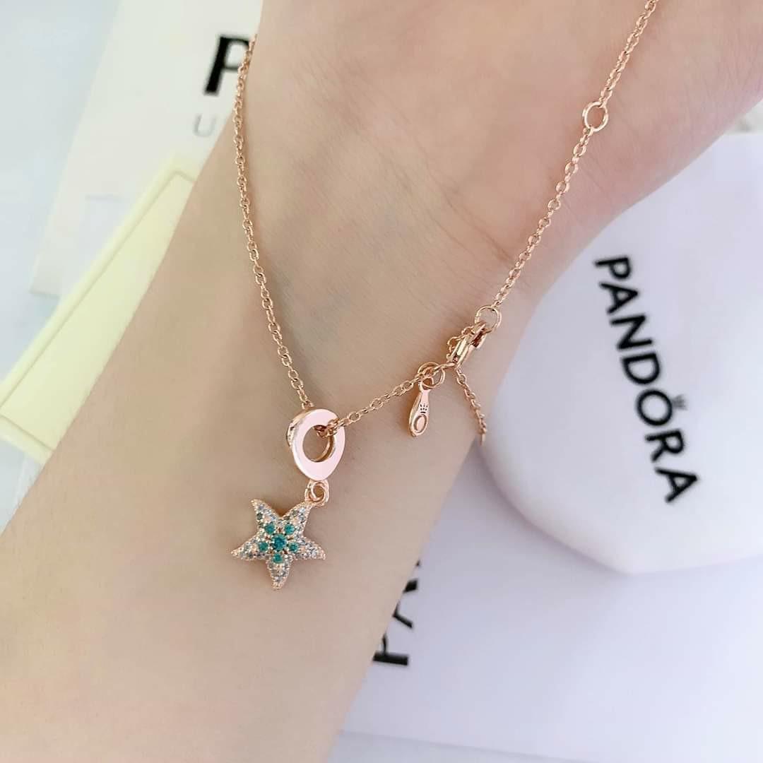 Pandora rosegold starfish necklace 