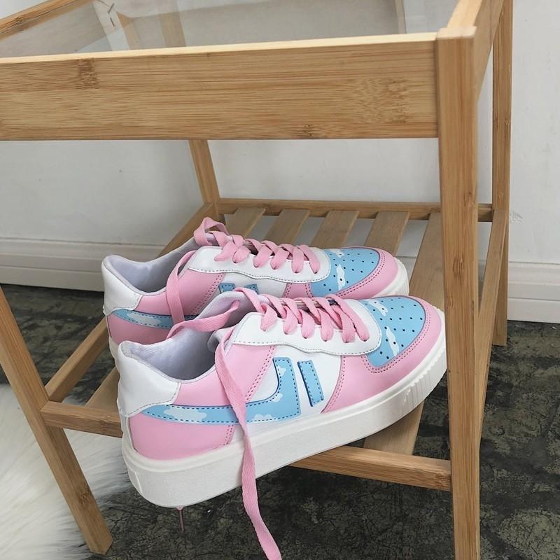 pink & blue shoes