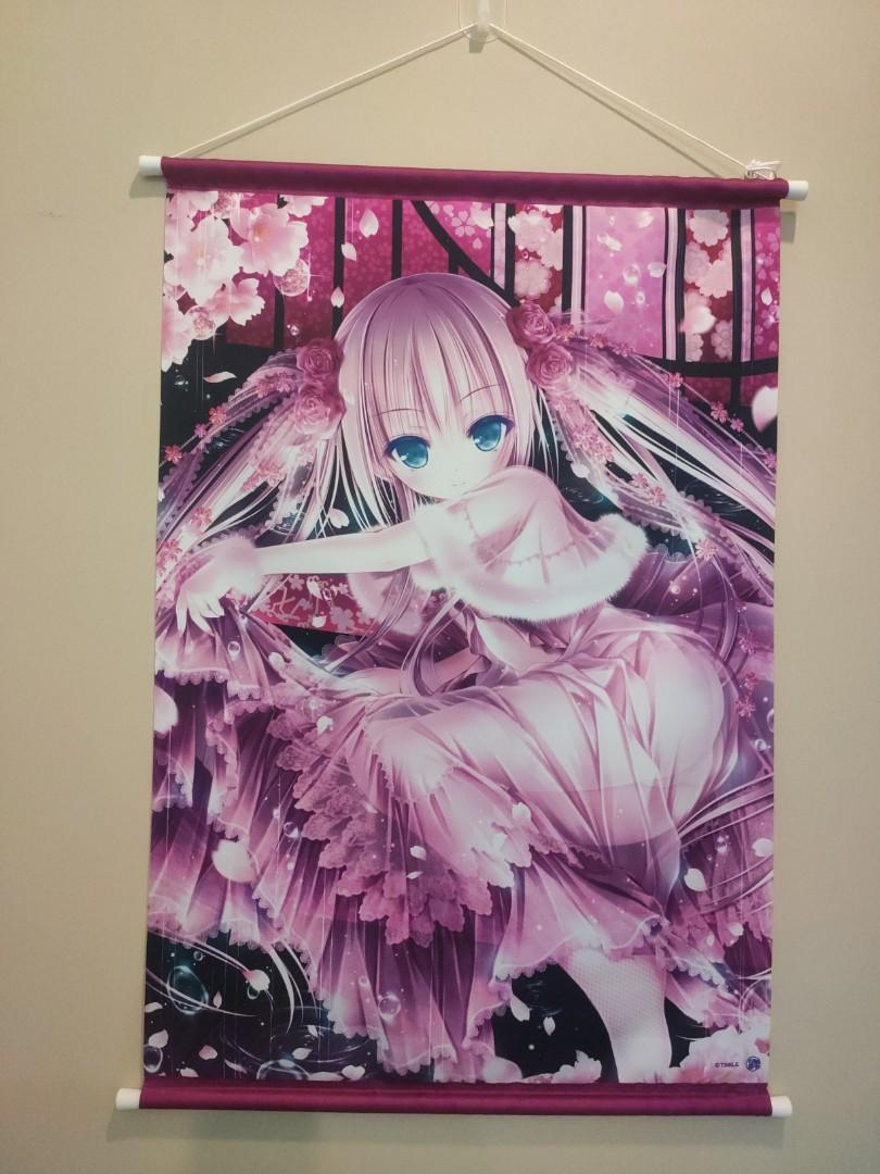 Premium Anime Wall Scroll by Japanese Illustrator 77 X 52 cm, Hobbies