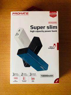 Promate Super Slim Powerbank 10,000 mAh