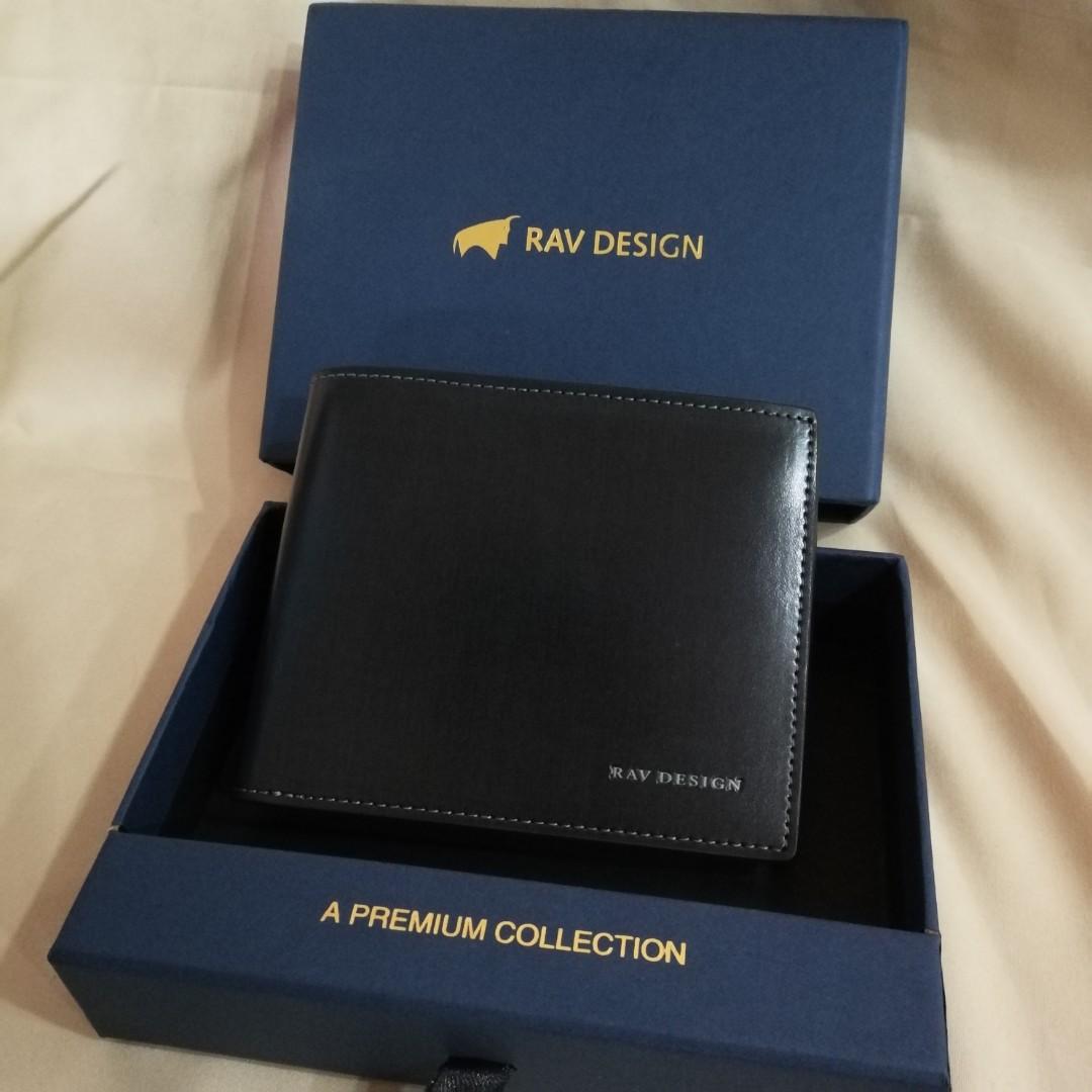 RAV DESIGN MEN ANTI RFID LEATHER SHORT WALLET PREMIUM EDITION