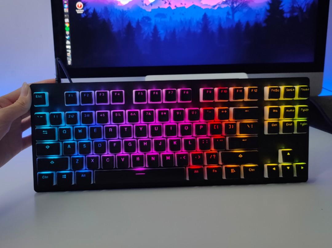 Custom Razer Huntsman Tournament Edition With Hyperx Pudding Keycaps Computers Tech Parts Accessories Computer Keyboard On Carousell