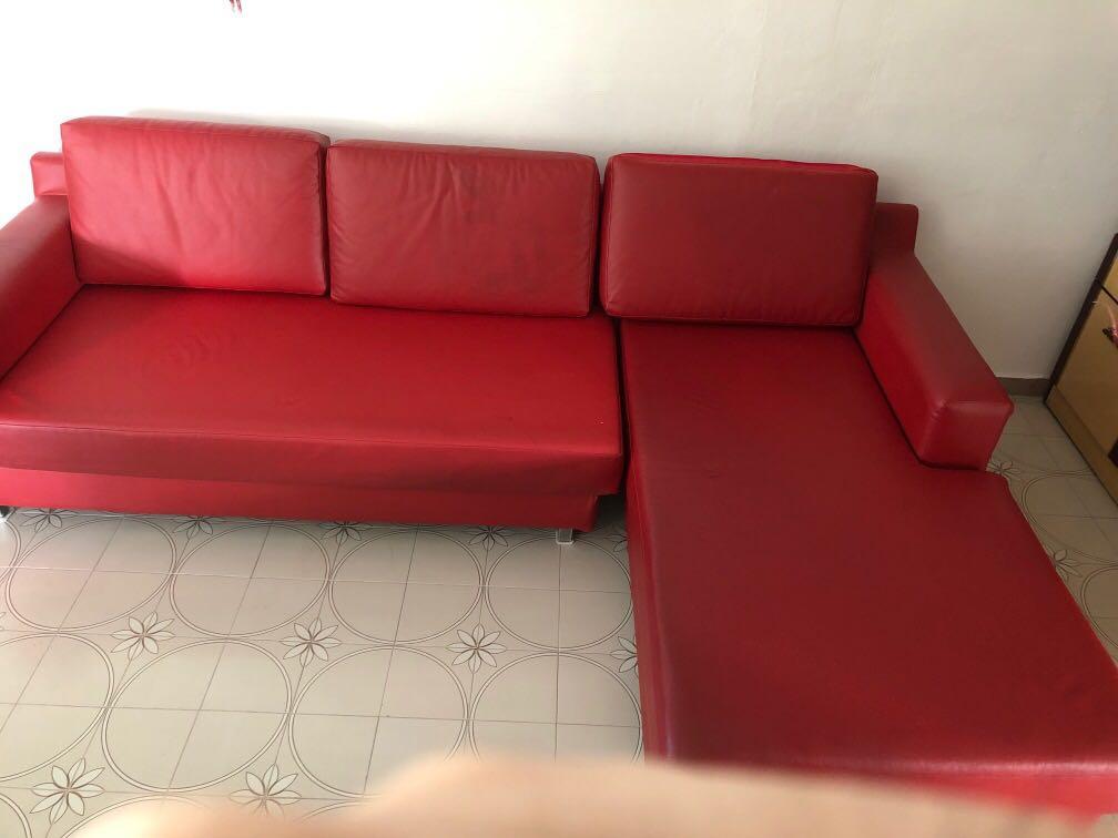 Red Leather Sofa Furniture Sofas On, Red Leather Sofa Set