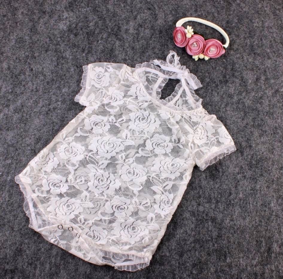 ‼️SALE‼️ white lace onesie for 06 months, Babies & Kids, Babies & Kids Fashion on Carousell