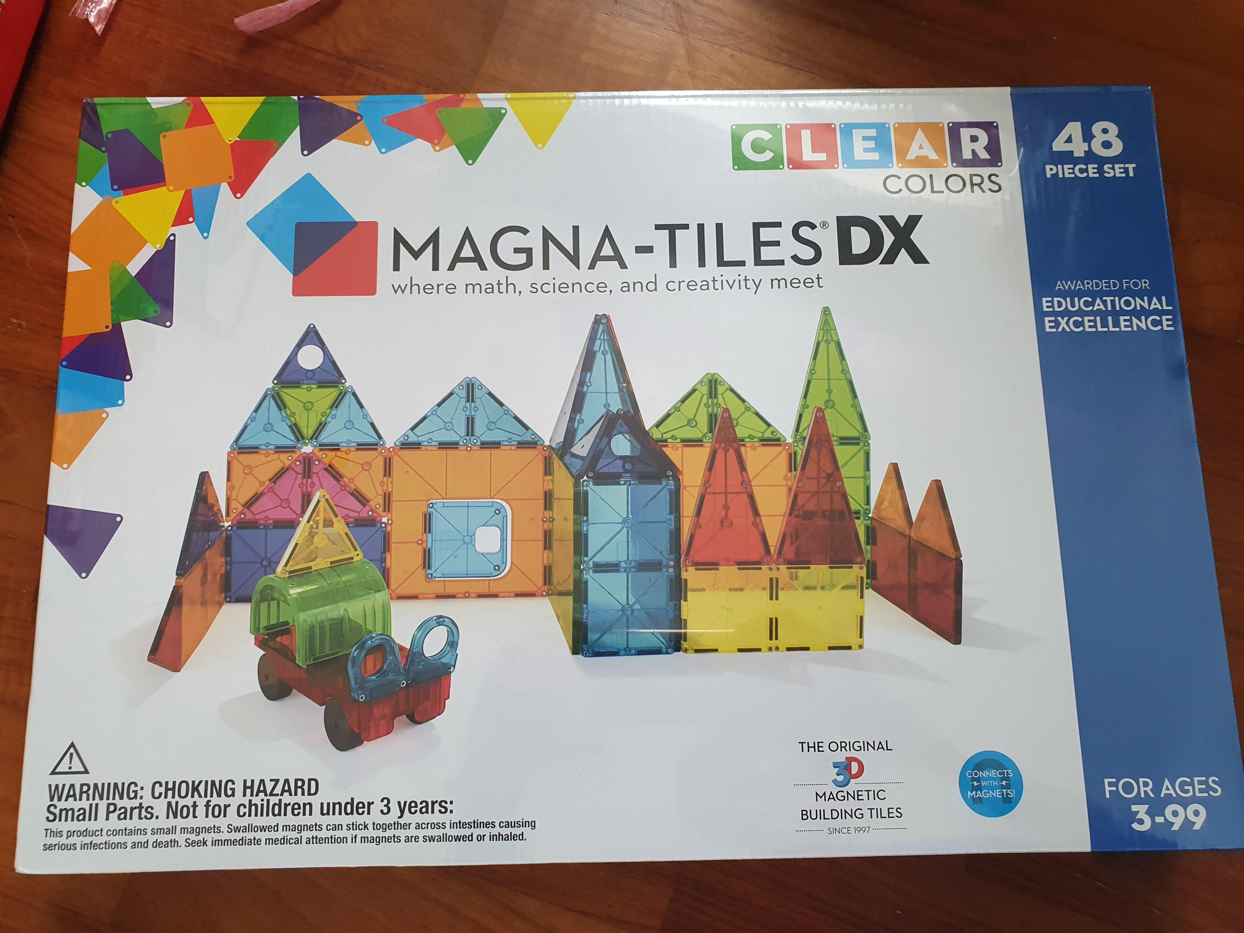 magna tiles 48 piece deluxe set