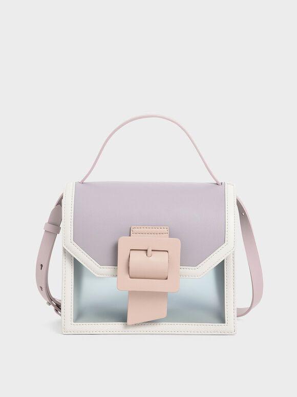 See through 2025 effect buckle bag