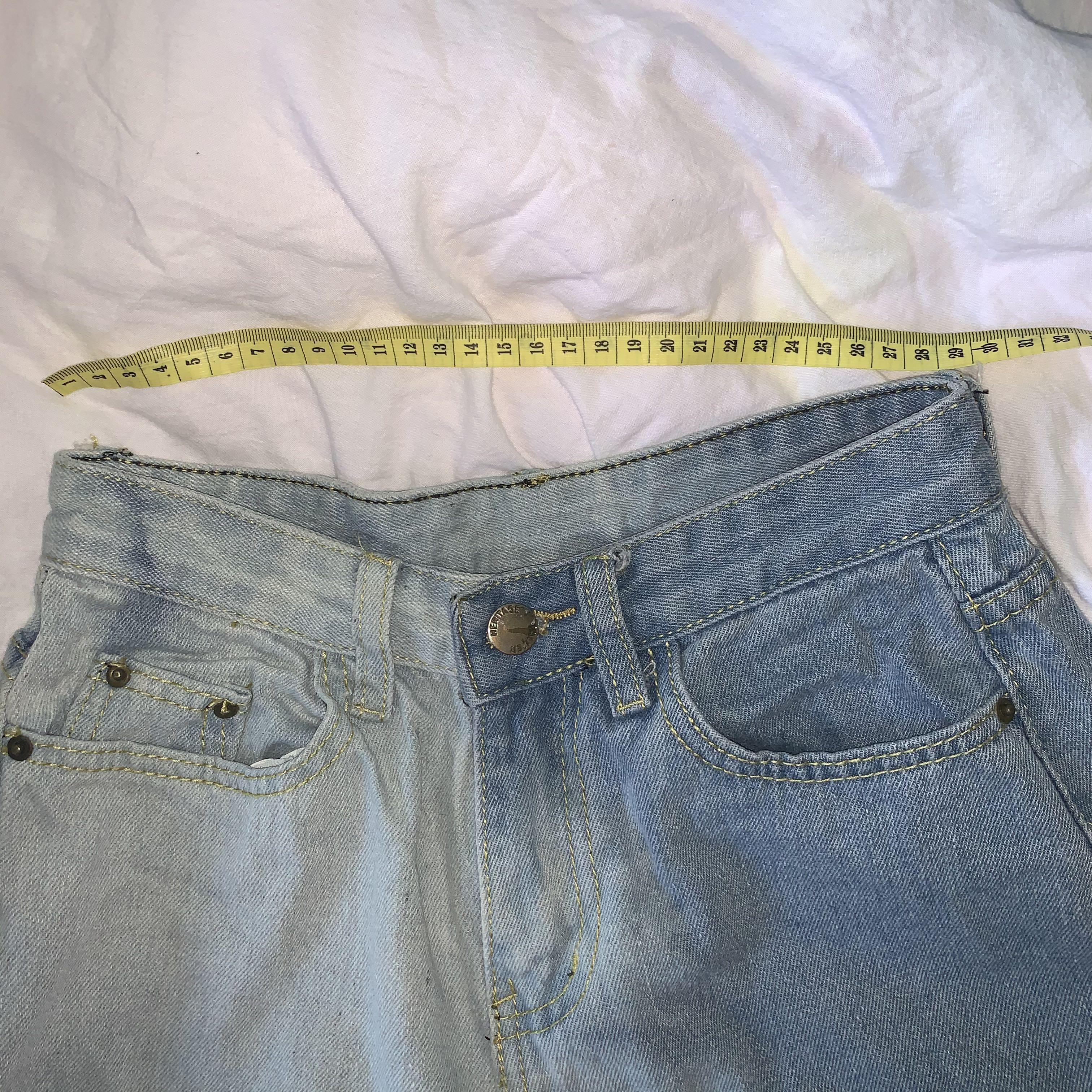 half tie dye jeans