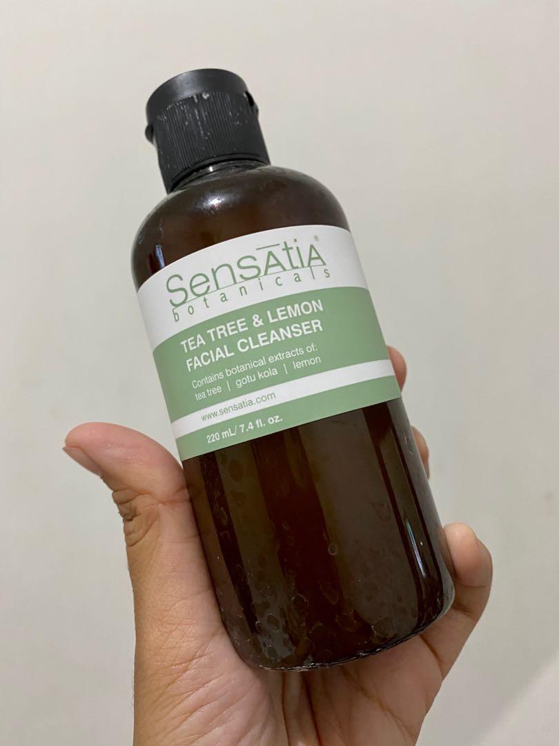 sensatia botanicals tea tree & lemon facial cleanser