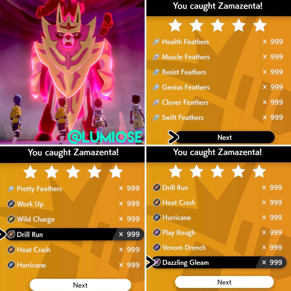 Shiny Zamazenta 999x Raids Access Pokemon Sword Shield Video Gaming Gaming Accessories Game Gift Cards Accounts On Carousell
