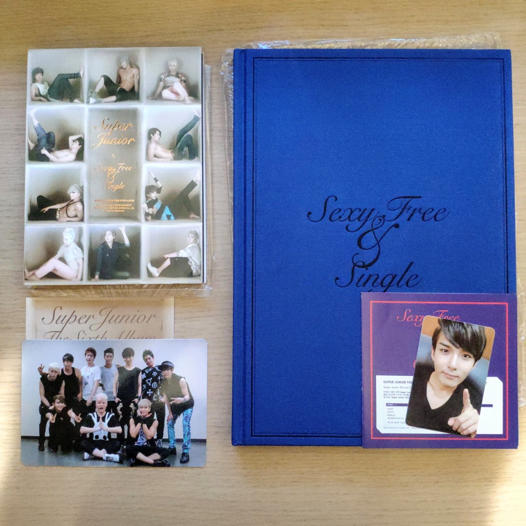 SJ Sexy, Free & Single A版B版（6th Album 6輯6A 6B sexy free and 