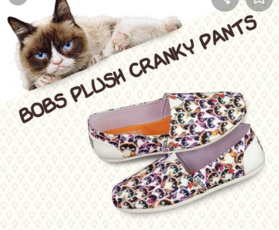 grumpy cat bobs shoes