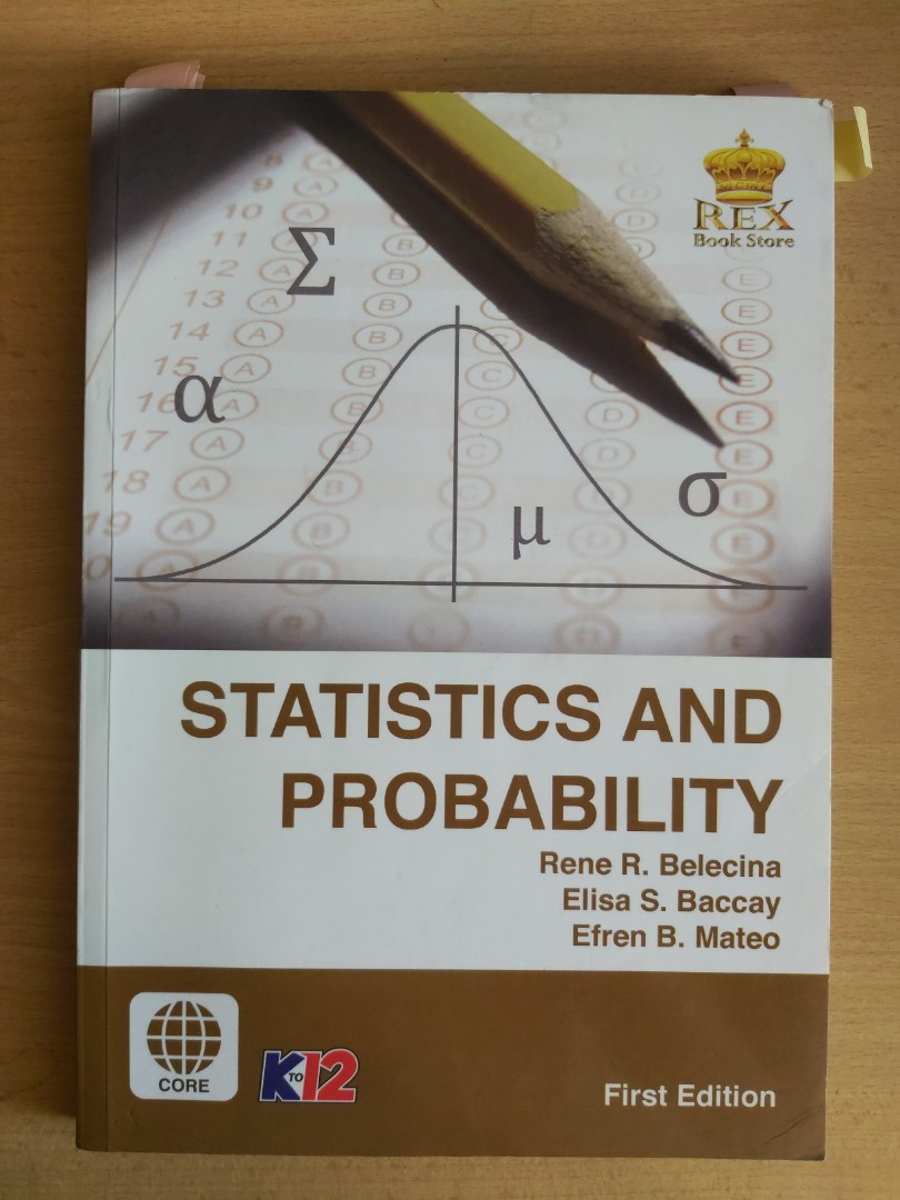 Senior High School Book Rex Book Store Statistics and Probability ...