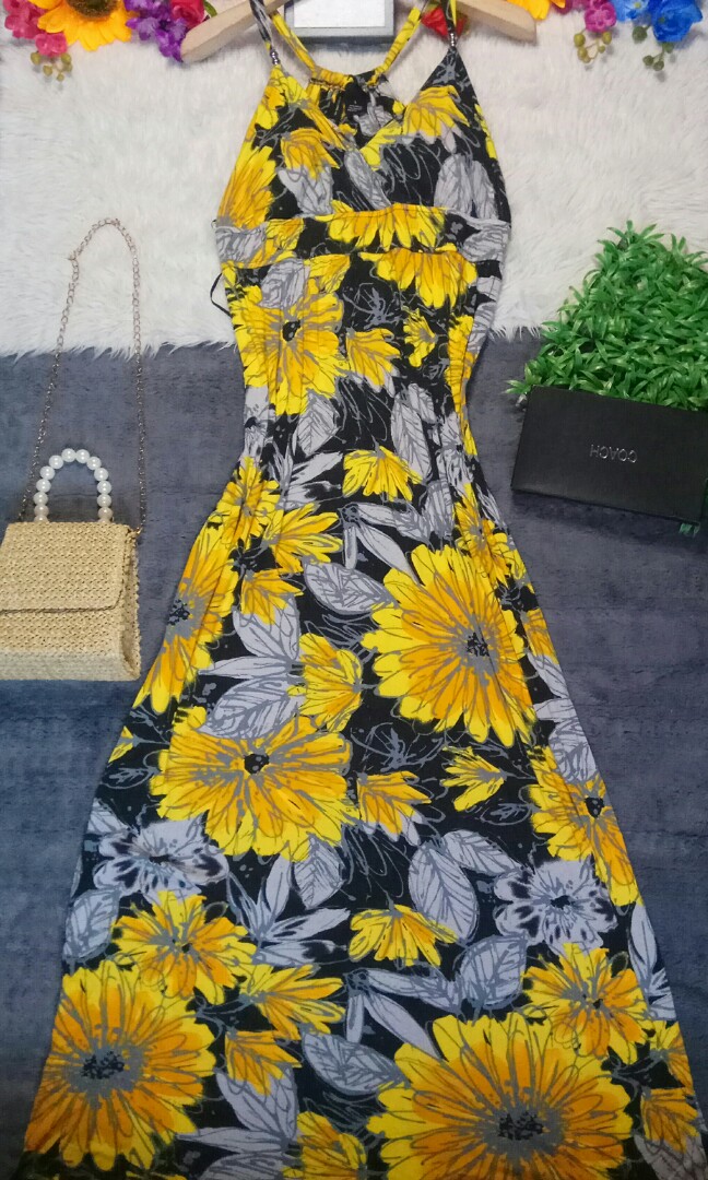 sunflower maxi dress