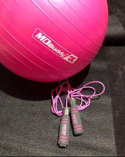 Take All! Gym ball + Jump Rope + Yoga Mat