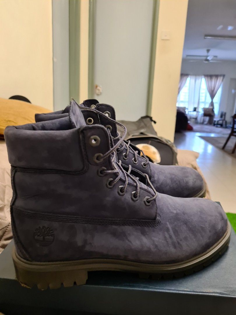 blue suede timberland boots