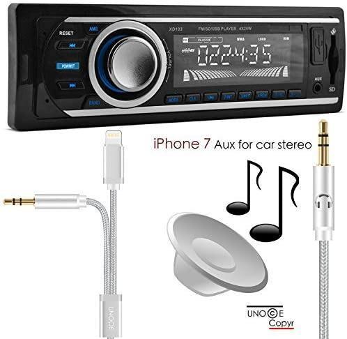 Unooe Iphone 8 Aux Cord Aux Cable To Iphone 7 Iphone 8 Plus With Two 3 5