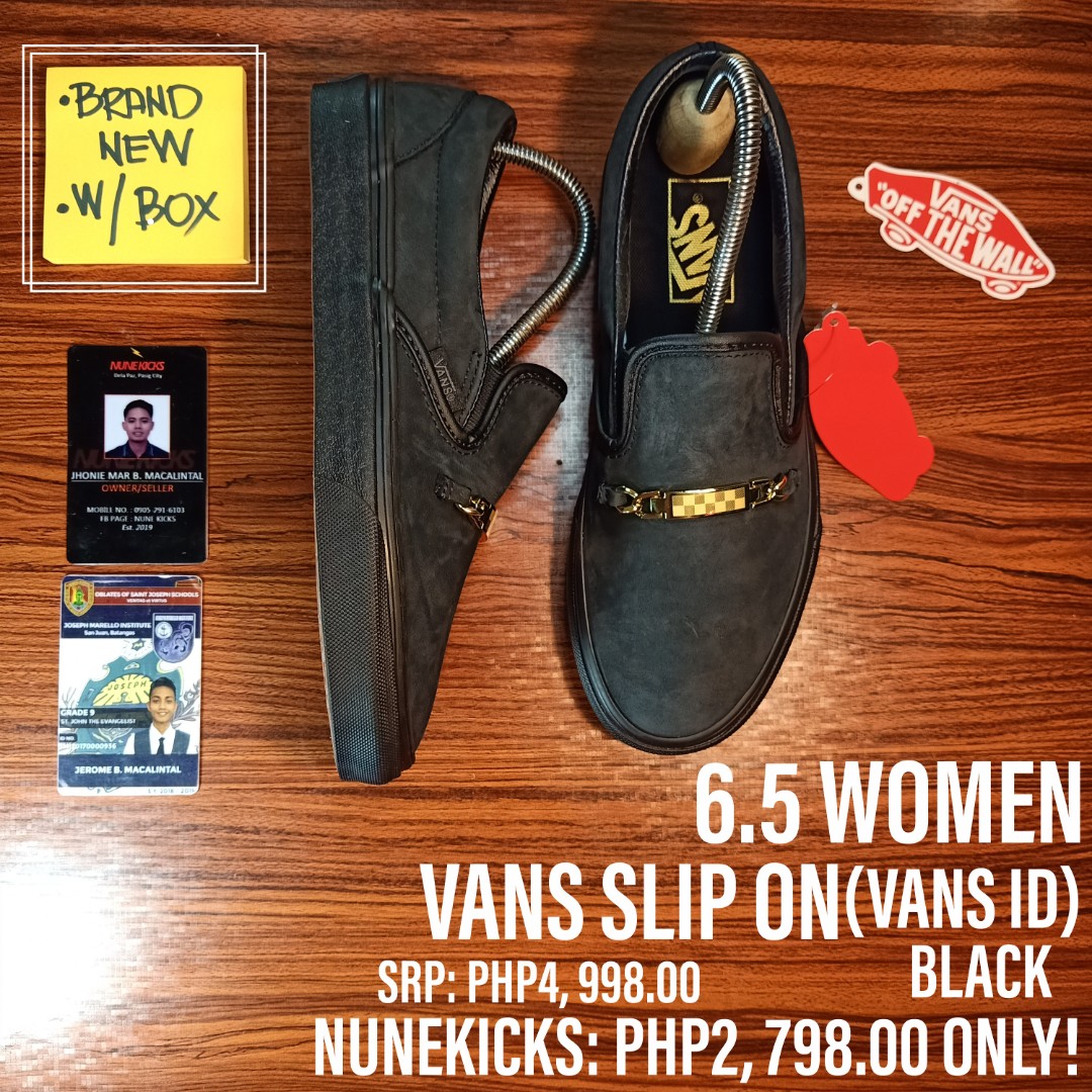 VANS SLIP ON (VANS ID), Women's Fashion, Footwear, on Carousell