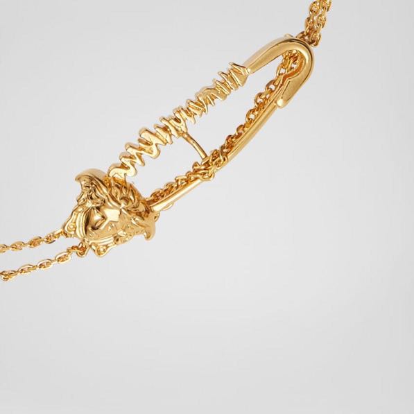 Versace safety new arrivals pin necklace