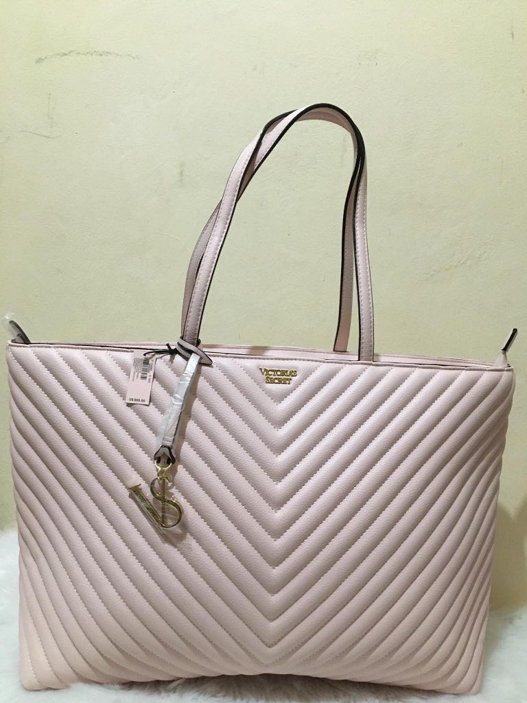 Victoria secret v top quilt tote bag