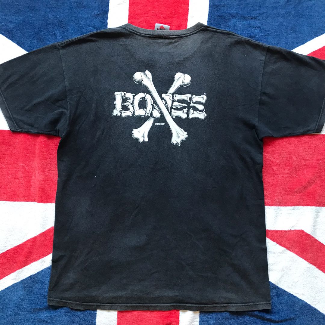 Vintage Bones Powell Peralta Skateboard 90s, Men's Fashion, Tops