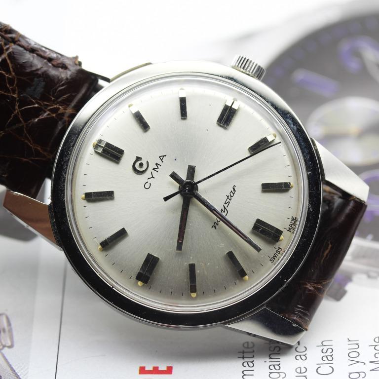 Vintage Cyma NavyStar Nonmagnetic Swiss Made 17 Jewels