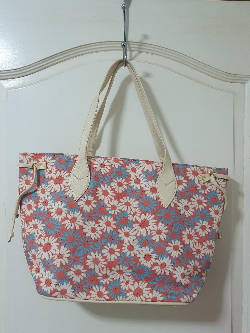 floral print leather handbags