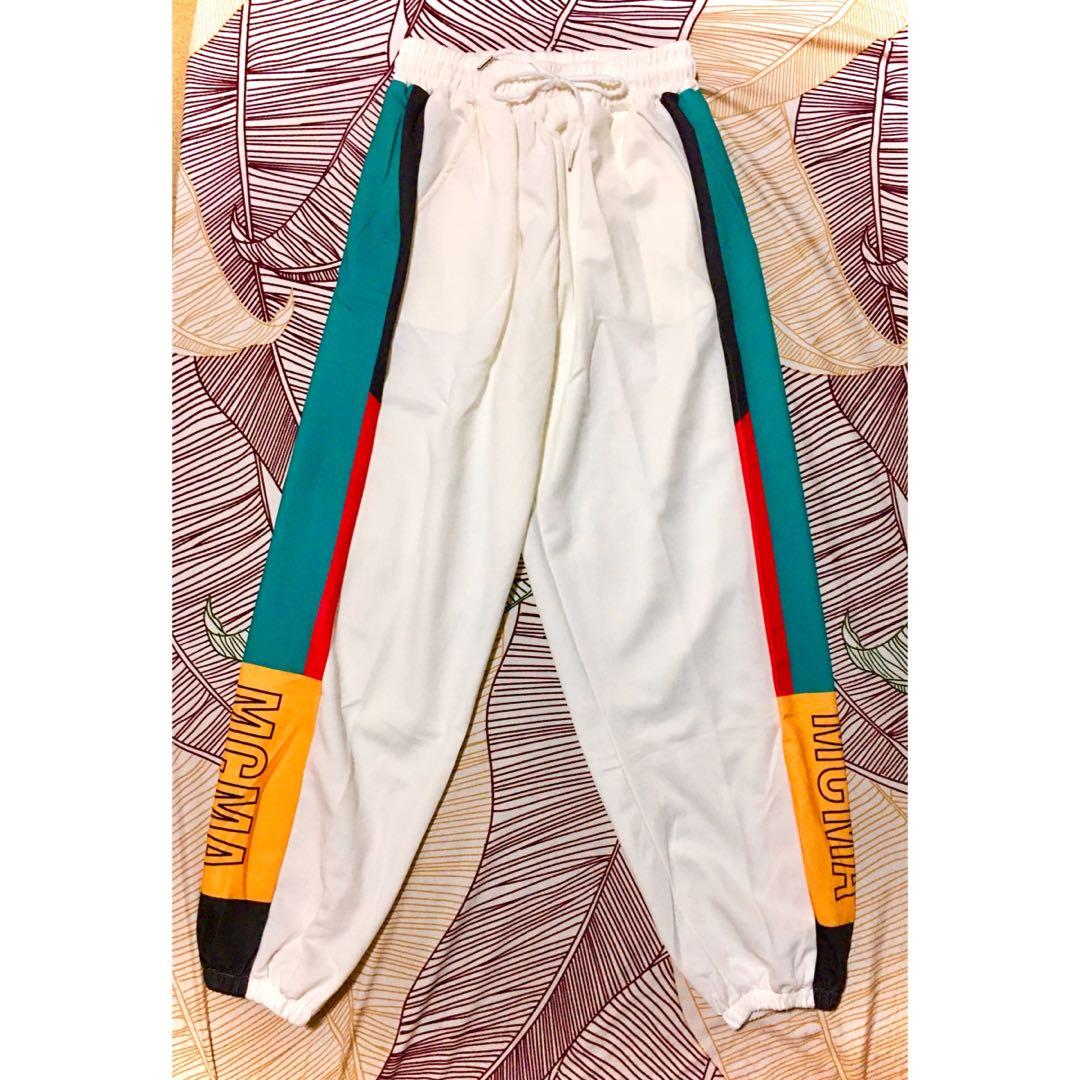 high waist track pants