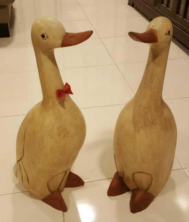 Wooden Ducks Home Furniture Home Decor On Carousell