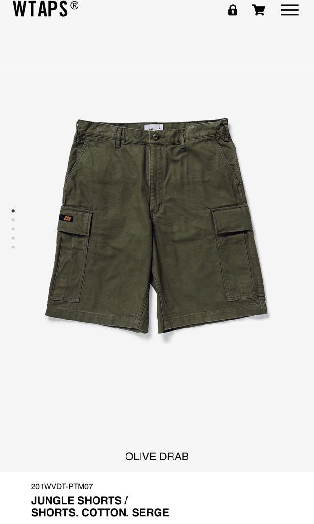 Wtaps 20SS Jungle Shorts Olive Drab size 2 (M size), 男裝, 褲