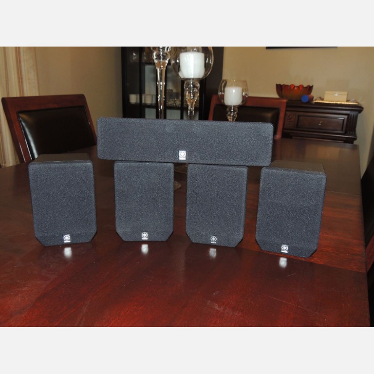 Yamaha Surround Speakers, 2F2R (NXE270) 1C (NXC270) (Black), Audio