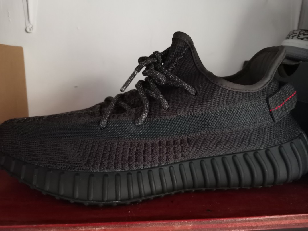yeezys black static
