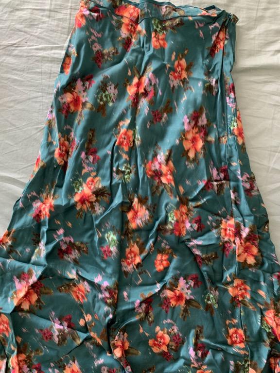 zara floral maxi skirt