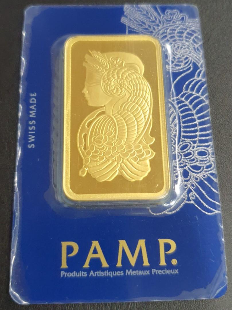 100 gram Fine Gold Bar 999.9 - PAMP Suisse Lady Fortuna Veriscan 