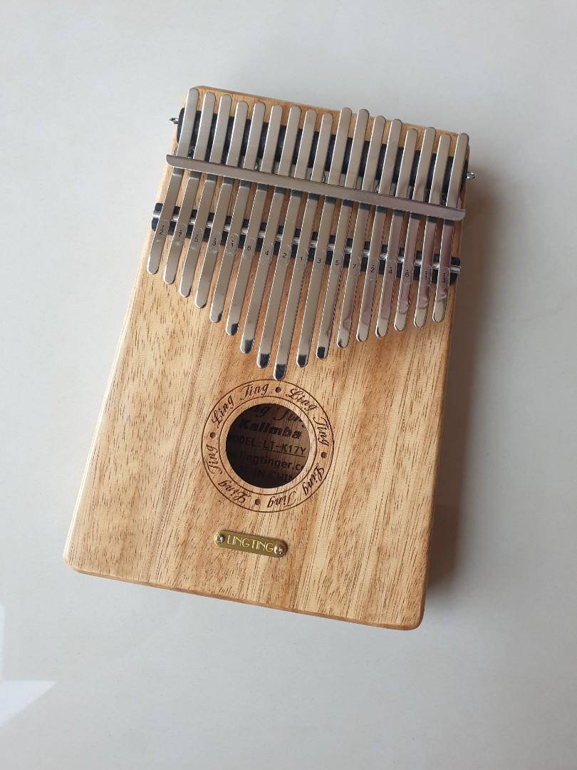 17 Key Sandalwood Kalimba Portable Thumb Piano Mbira LING TING K17Y