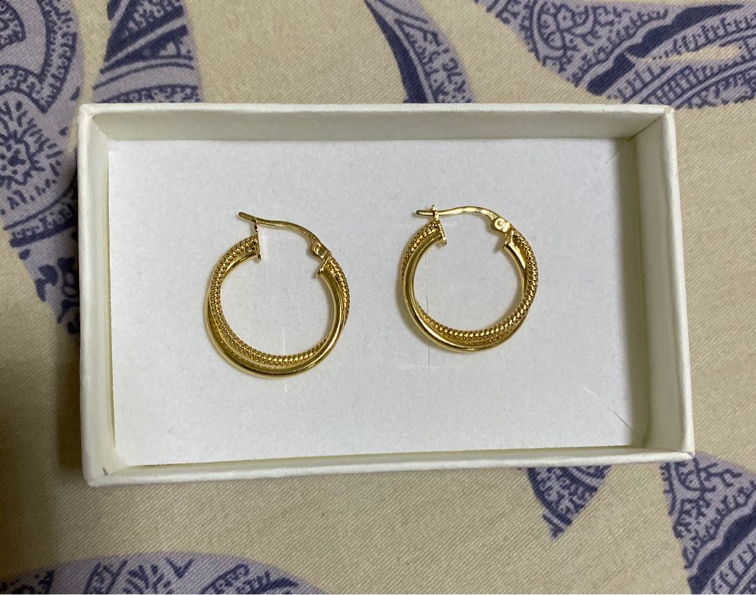 18k Saudi Gold Hoop Earrings | atelier-yuwa.ciao.jp